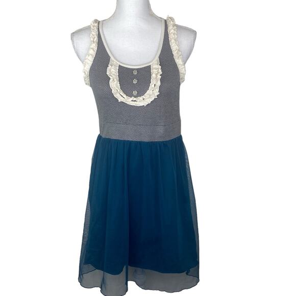 Matilda Jane Good Hart Under The Stars Cher Dress Blue Size S A Line Sleeveless - Picture 2 of 7